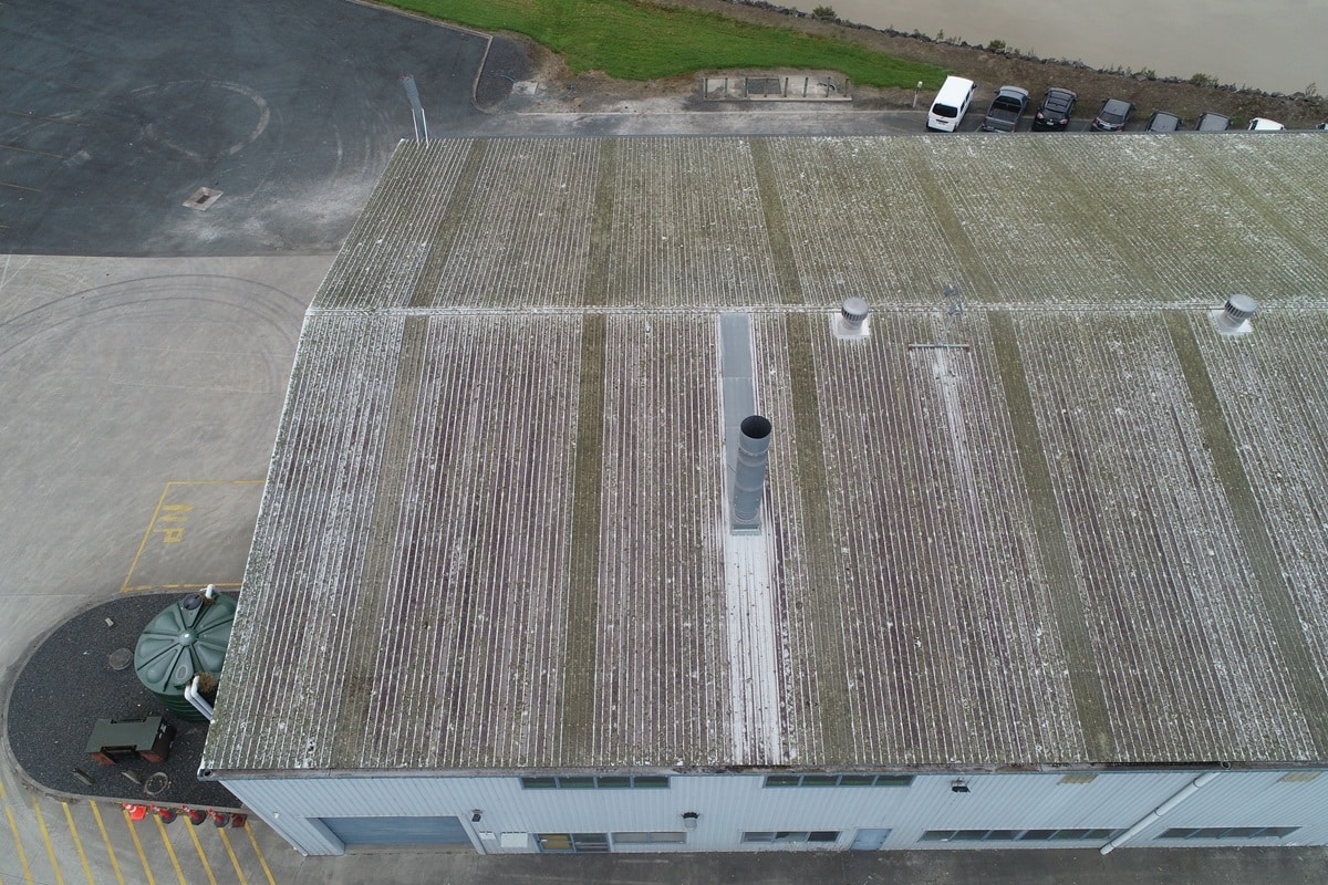 Roof before treatment